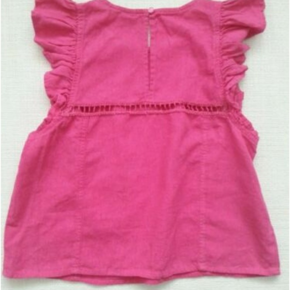 BP. Linen Blend Ruffle Sleeve Top Style BP379811MI - Picture 3 of 5